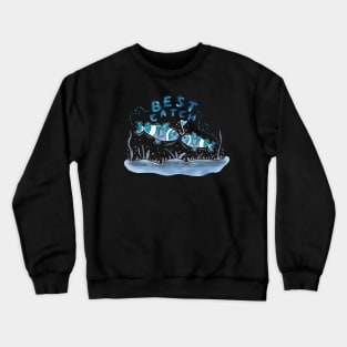 Fish love story Crewneck Sweatshirt